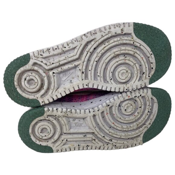 Nike Air Force 1 Crater Flyknit Fuchsia Glow Pink Purple Women's Size 6 Shoes - Picture 8 of 8